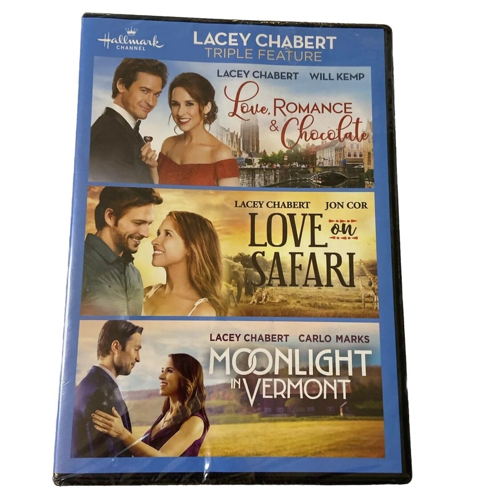 New Love Romance Chocolate Love on Safari Moonlight in Vermont Dvd NIP Hallmark‎